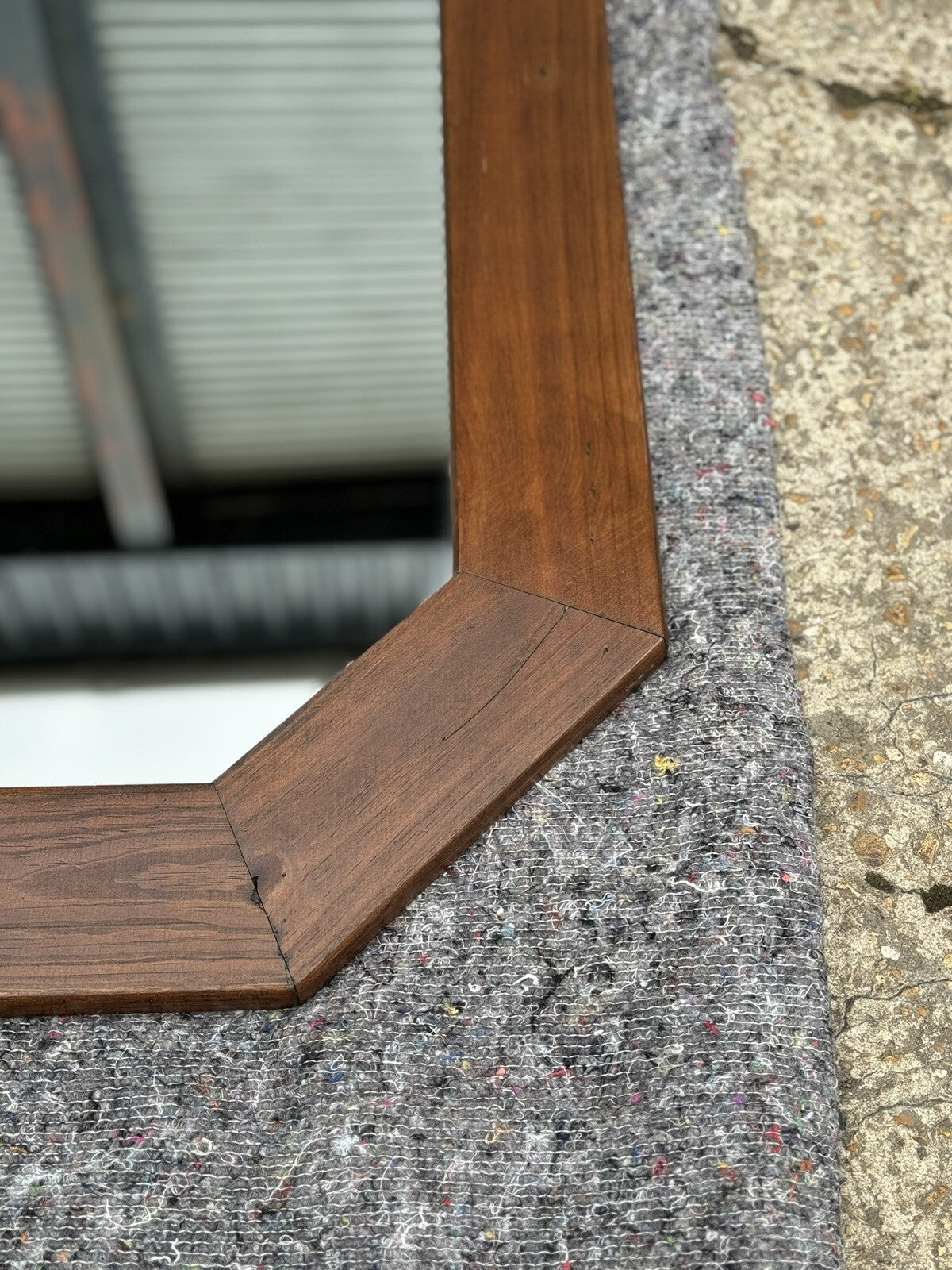 1970's VINTAGE OAK MIRROR J1