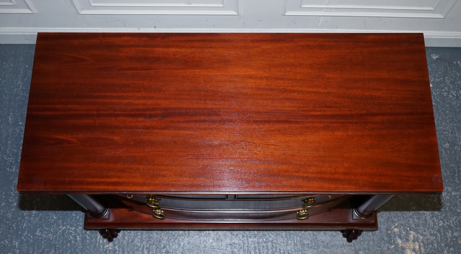 RALPH LAUREN FRENCH EMPIRE STYLE FLAMED MAHOGANY CHEST OF DRAWERS