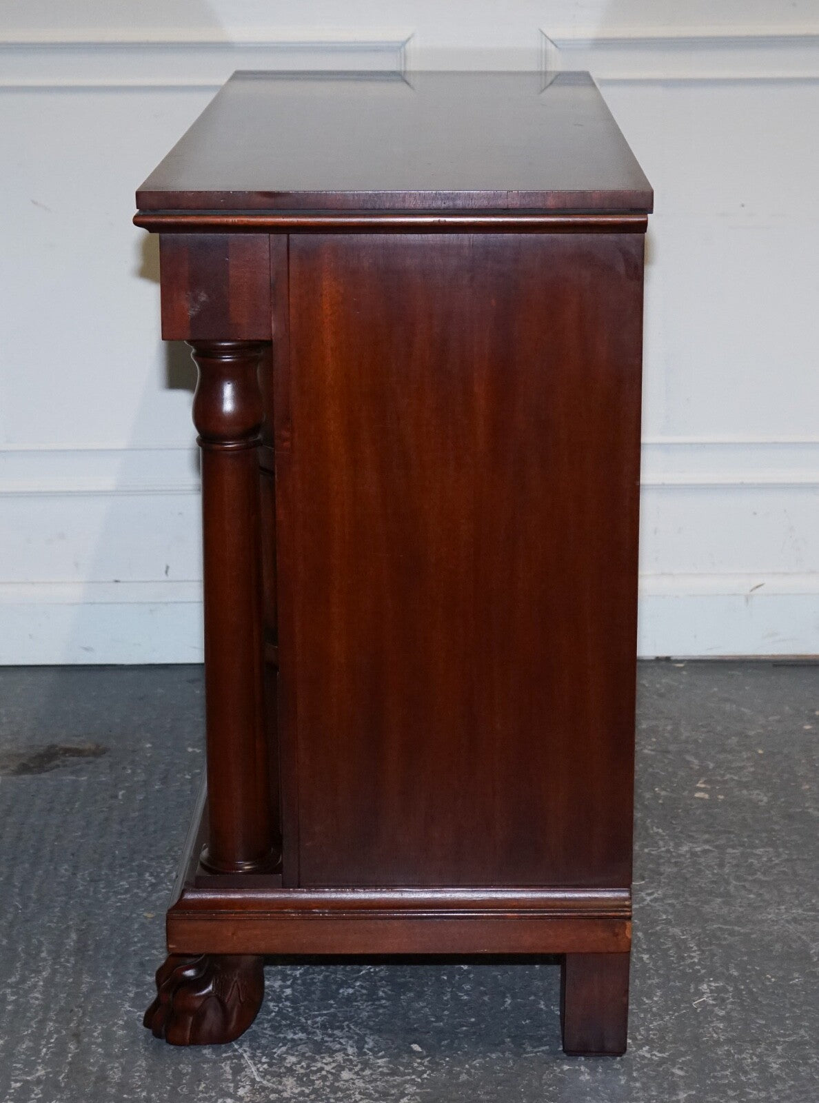 RALPH LAUREN FRENCH EMPIRE STYLE FLAMED MAHOGANY CHEST OF DRAWERS
