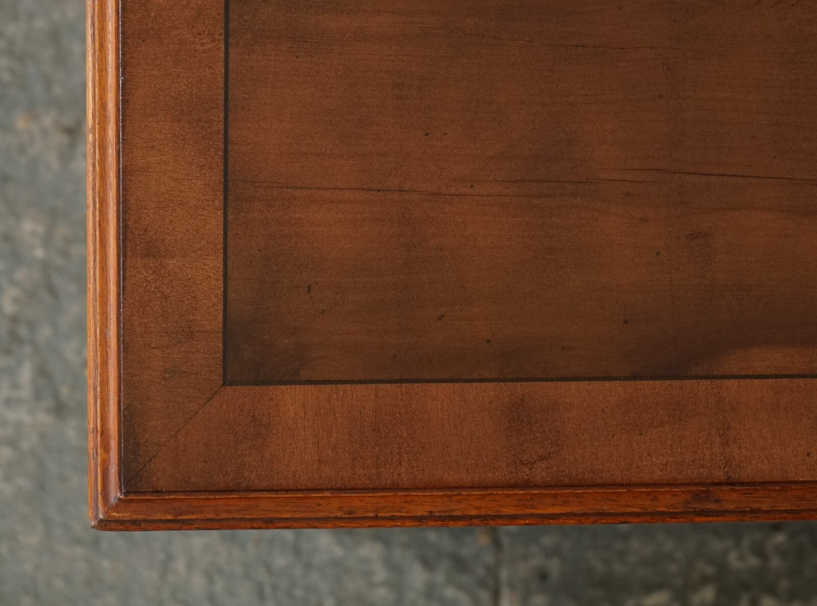 VINTAGE YEW WOOD CHEST OF DRAWERS WITH GEORGIAN STYLE HANDLES
