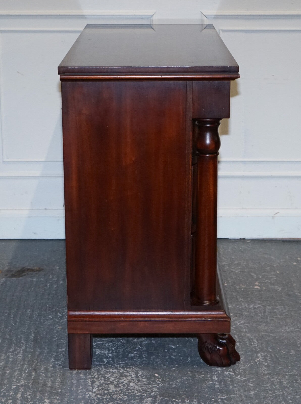 RALPH LAUREN FRENCH EMPIRE STYLE FLAMED MAHOGANY CHEST OF DRAWERS