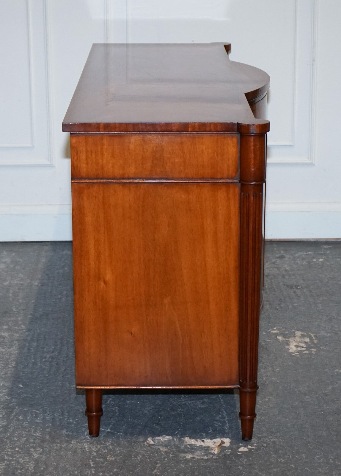 VINTAGE FINE FURNITURE BURR WALNUT SOLID SIDEBOARD MADE BY DAVID SALMON