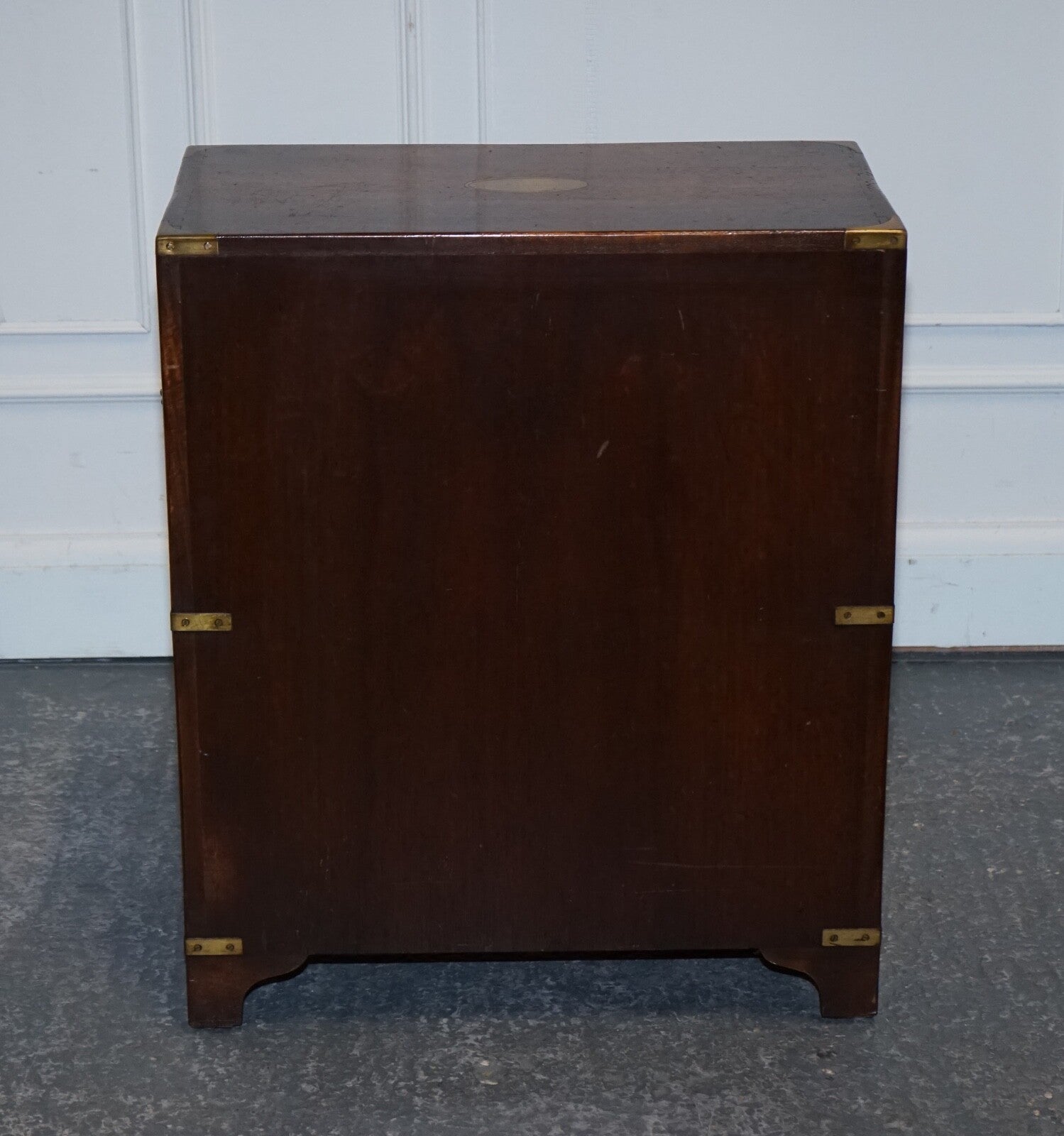 VINTAGE HARRODS KENNEDY BRASS MILITARY CAMPAIGN CHEST OF DRAWERS